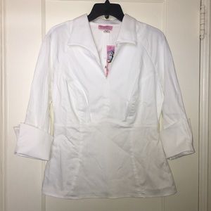 PInup Couture white Lauren top - NWT!